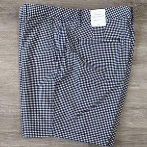 Talbots women’s Navy and White relaxed Chino Shorts 7” size 16 New